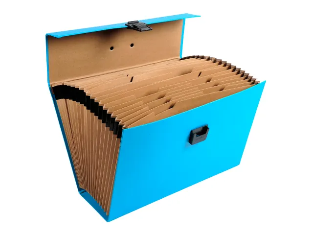 Sorteermap m/handvat 20 vak zwart