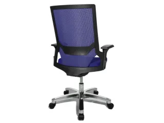 Bureaustoel Blauw Zitting H X B X D 420-550X 480X 460Mm Synchroonmecha - 1
