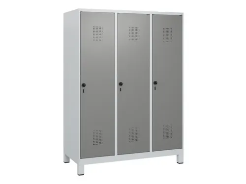 schoollocker,HxBxD 1630x1200x500mm,3vak,vak B 400mm,draaigrendel