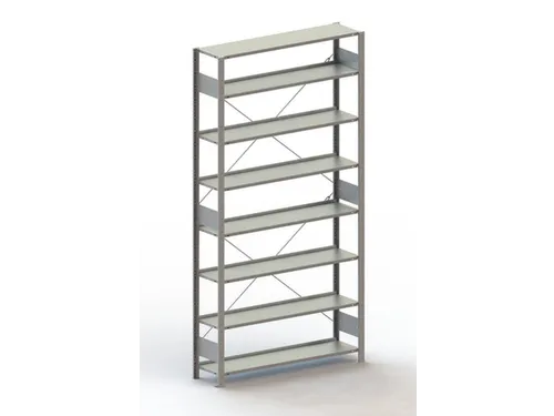 dossierstelling,grondveld,HxBxD 2500x1306x336mm,vaklast 80kg