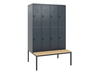 Dubbeldekse dekenkist,HxBxD 1950x1200x815mm,4x2vak.,vak B 300mm - 1