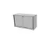 schuifdeurkast,HxBxD 720x1200x445mm,MP-lichtgrijs
