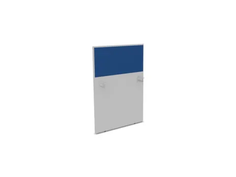 baliepaneel,v. bureau,aanbouw links,B 800mm,MP-lichtgrijs,BN6016-blauw
