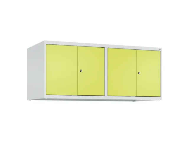 opzetkast,v. locker,4vak.,vak B 300mm,HxBxD 500x1200x500mm,vleugeldeur