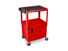 bijzetwagen,HxLxB 610-1060x610x460mm,rood,2niveau(s)