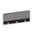 baliepaneel,v. bureau,aanbouw achter,B 1200mm,CC-zwart,BN8078-grijs