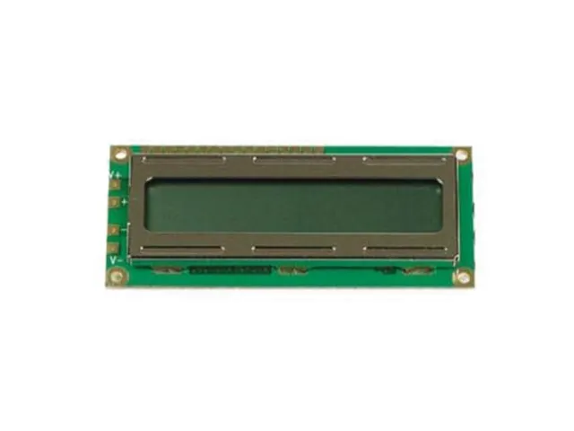 LCD 16 x 2 Bottom View Reflectief