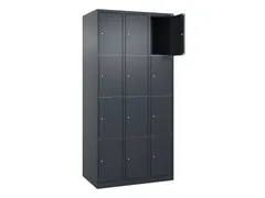 lockerkast HxBxD 1850x900x500mm 3x4vakken cil.-slot staand op vloer