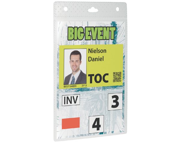 Badge Durable voor evenementen A6 zonder koord | DurableBadge.nl