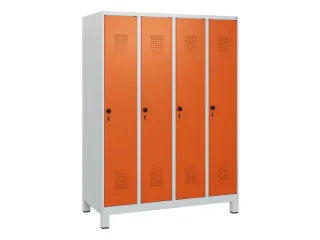 schoollocker,HxBxD 1630x1200x500mm,4vak,vak B 300mm,draaigrendel - 2