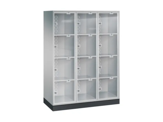 grootvolume-lockersysteem,HxBxD 1750x1220x500mm,3x4vakken,cil.-slot