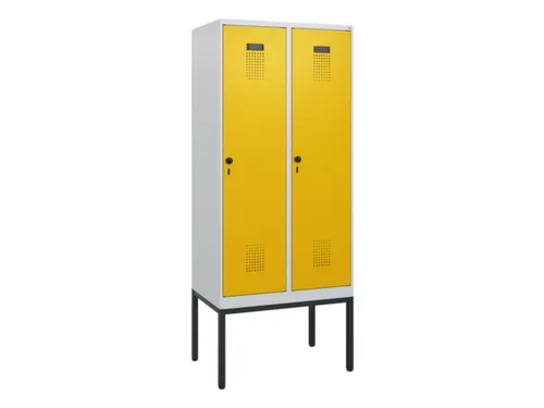 schoollocker,HxBxD 1950x800x500mm,2vak,vak B 400mm,draaigrendel