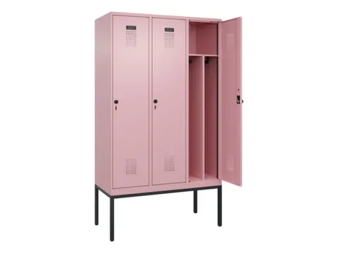 locker voor scheiding van kleding,HxBxD 2120x1200x500mm,3vak