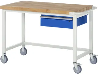 Werkbank H 880x1250x700mm Beukenhouten Werkblad 1lade - 1