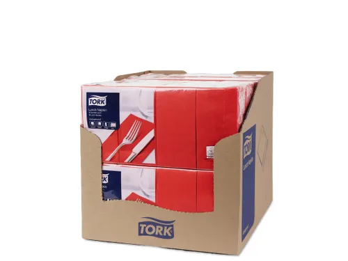 Tork 477417 Lunchservet Advanced Rood 33x33cm