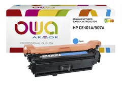 Tonercartridge OWA alternatief tbv HP CE401A blauw