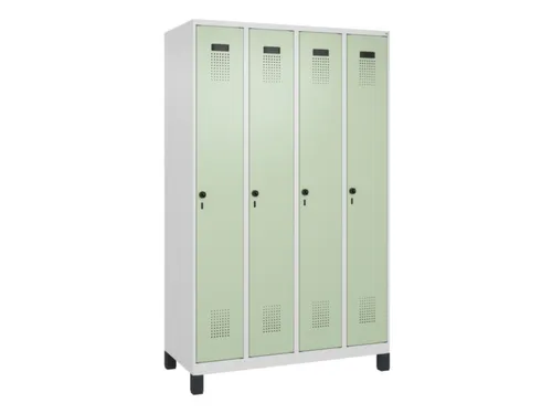 locker voor scheiding van kleding,HxBxD 1950x1200x500mm,4vak