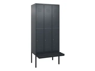 Dubbeldekse dekenkist,HxBxD 2120x900x815mm,3x2vak.,vak B 300mm - 1