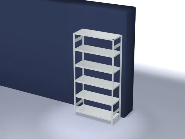 magazijnstelling,grondveld,HxBxD 2500x1360x535mm,vakl. 185kg