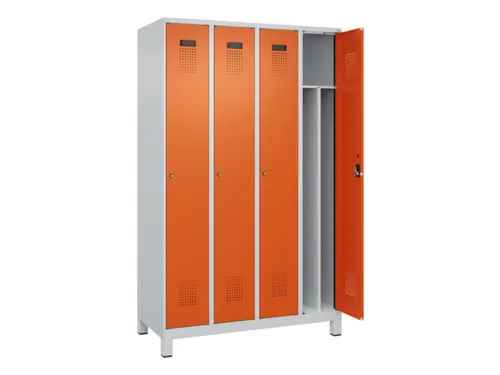 locker voor scheiding van kleding,HxBxD 1950x1200x500mm,4vak