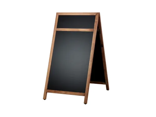 Europel Krijtstoepbord met Topbord 660 x 1280 mm DELUX Natural
