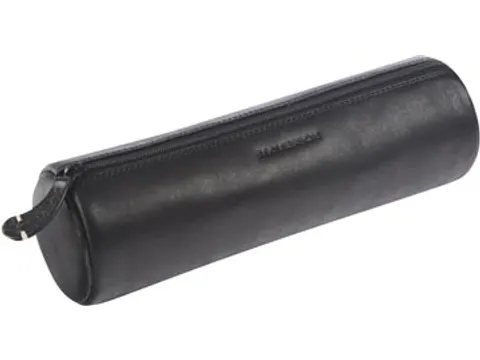 Lederen Pennenzak Rond Zwart