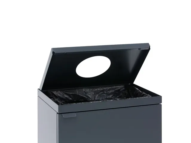 Bica 856 Afvalbak met inwerpopening 95 Liter Antraciet