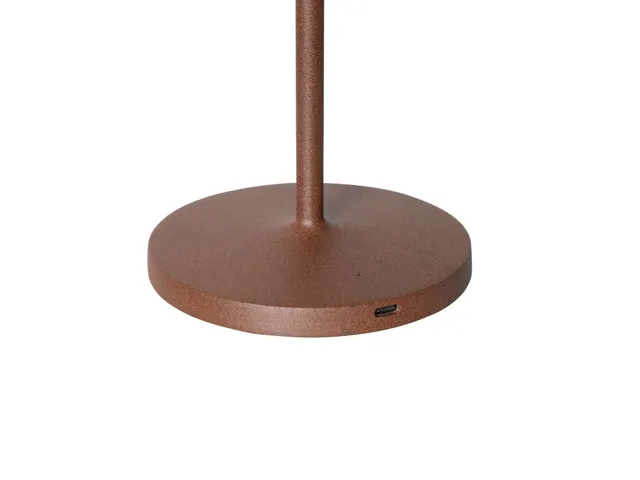 Lampe de table LED à pile MAULnina réglable marron