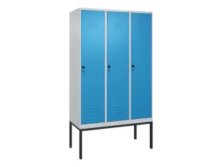 locker,HxBxD 2120x1200x500mm,3vak,vak B 400mm,draaigrendel - 1