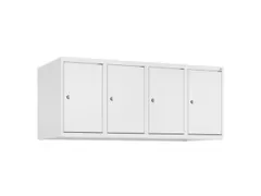 opzetkast,v. locker,4vak.,vak B 300mm,HxBxD 500x1200x500mm,vleugeldeur