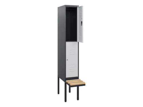 Dubbeldekse dekenkist,HxBxD 1950x300x815mm,1x2vak.,vak B 300mm