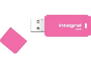 Neon USB 2.0 stick, 16 GB, roze - 2