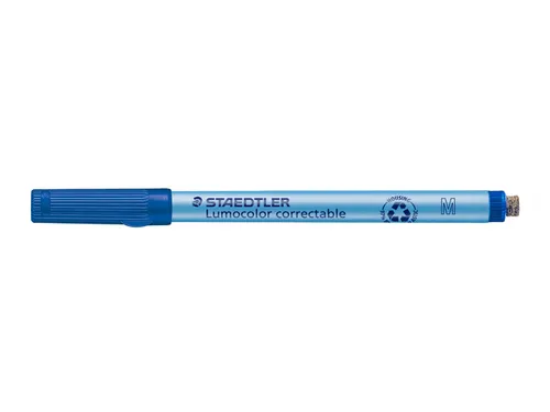 Viltstift Staedtler Lumocolor 305 non permanent correctable M blauw