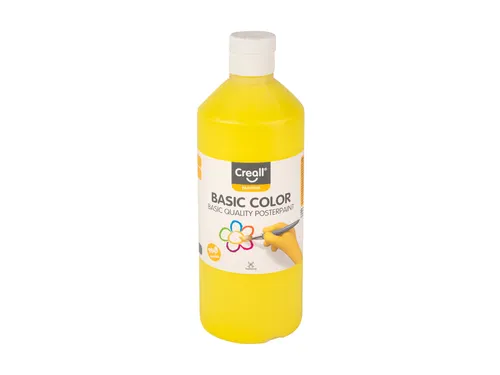 Plakkaatverf Creall basic geel 500ml