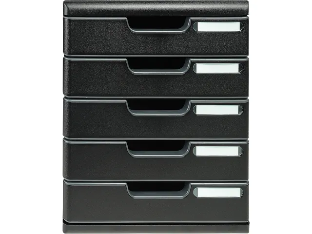 Ladenblok MODULO A4 5 laden Ecoblack Zwart