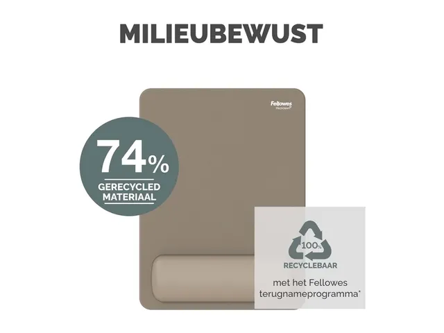 Muismat met polssteun Fellowes Breyta XL zand 21x28cm