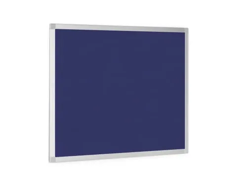 Textielbord Met Aluminium Frame 90x60Cm Blauw Vilt