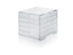 ladeblok,5xDIN C4,Tafelopstelling,HxBxD 255x270x340mm,Polystyreen