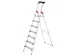 veiligheidsladder,eenzijdig,7 XXL treden,Stand H 1,5m,balk L 2,33m