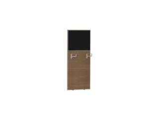 baliepaneel,v. bureau,aanbouw rechts,B 600mm,NT-cherry,BN8033-zwart - 1
