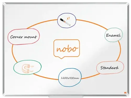 Whiteboard Nobo Premium Plus 90x120cm emaille