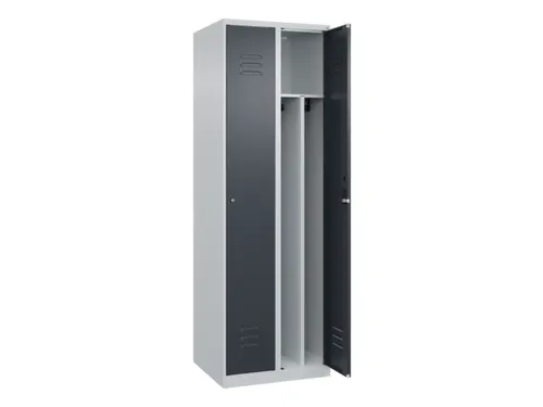locker voor scheiding van kleding,HxBxD 1850x600x500mm,2vak