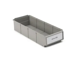 stellingbak,HxBxD 85x160x400mm,PP,grijs - 1