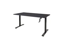 Dextro Slinger Bureau Zit-sta T-poot 180x80 houtprint schaduw 25mm zw