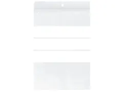 gripzak Raadhuis 120x180mm met schrijfvlak, doos a 6000 stuks