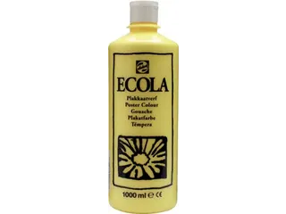 Plakkaatverf Ecola Flacon van 1000 ml Citroengeel - 1