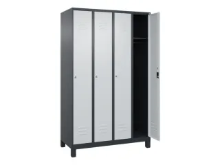 locker,HxBxD 1950x1200x500mm,4vak,vak B 300mm,cil.-slot,voeten - 2