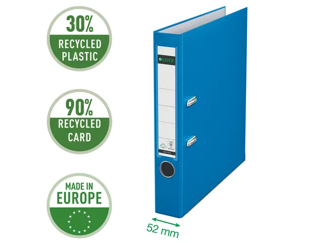 Ordner Leitz 1015 A4 50mm PP lichtblauw