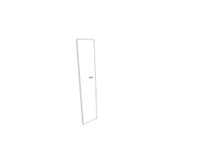 Vleugeldeur V. Scheidingswand Aanslag Links 5OH 2110x430mm noten