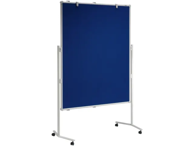 presentatiebord,H 1950mm,bord HxB 1500x1200mm,bord textiel/whiteboard